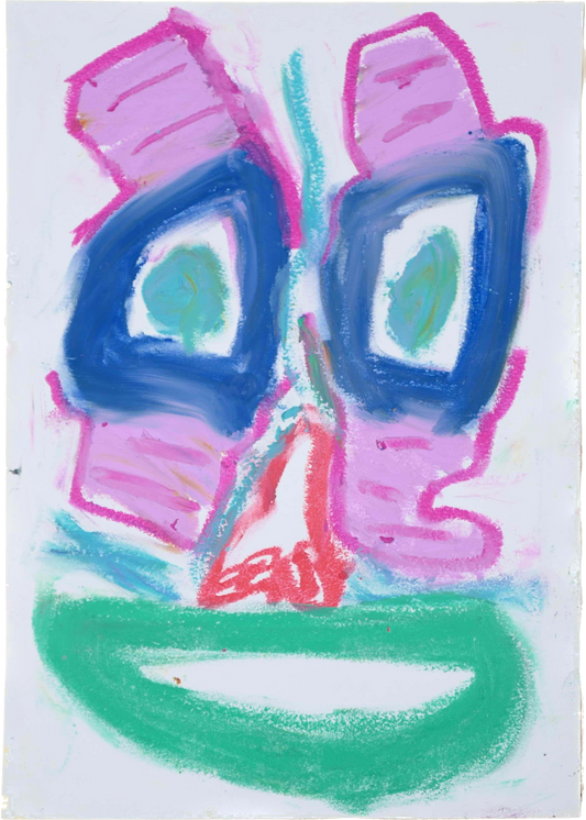 "Lenfantvivant abstract vibrant eye-like art" "Colorful Sauna Fusion Art by Lenfantvivant" "Abstract expressionist oil pastel artwork" "Dynamic abstract shapes on quality paper" "Lenfantvivant’s unique abstract portraiture"