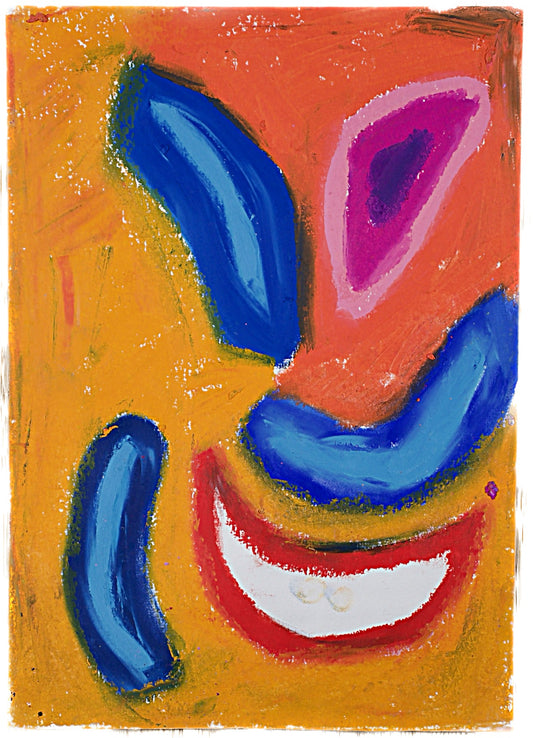 "Lenfantvivant abstract art on paper" "Vivid Rhapsody Sauna Fusion Art" "Contemporary colorful abstract by Lenfantvivant" "Sauna Fusion No. 11 artwork" "Expression of duality in art by Lenfantvivant"