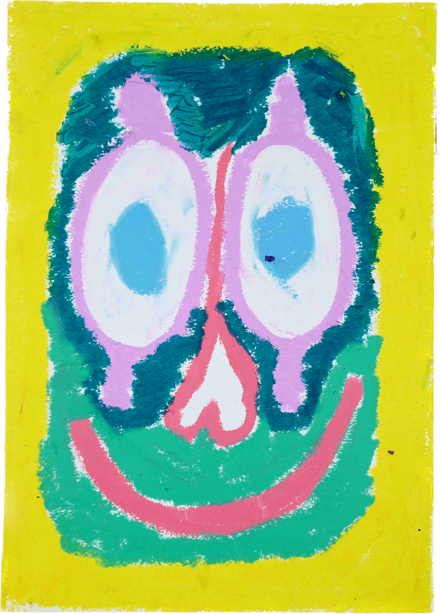 "Lenfantvivant abstract joyful face" "Sauna Fusion Art with cheerful palette" "No. 157 abstract expressionist joy" "Colorful whimsy in modern art" "Lenfantvivant's vibrant facial abstraction"