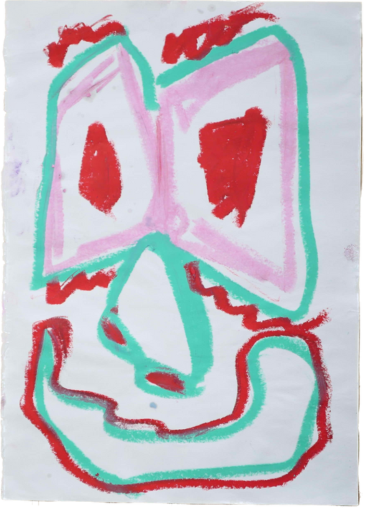 "Lenfantvivant's abstract expressionist vigor" "Vivid Sauna Fusion No. 127 artwork by Lenfantvivant" "Kandinsky-esque abstract painting on paper" "Dynamic abstract art in Lenfantvivant's Sauna Fusion series" "Modern contemplative abstract by Lenfantvivant"